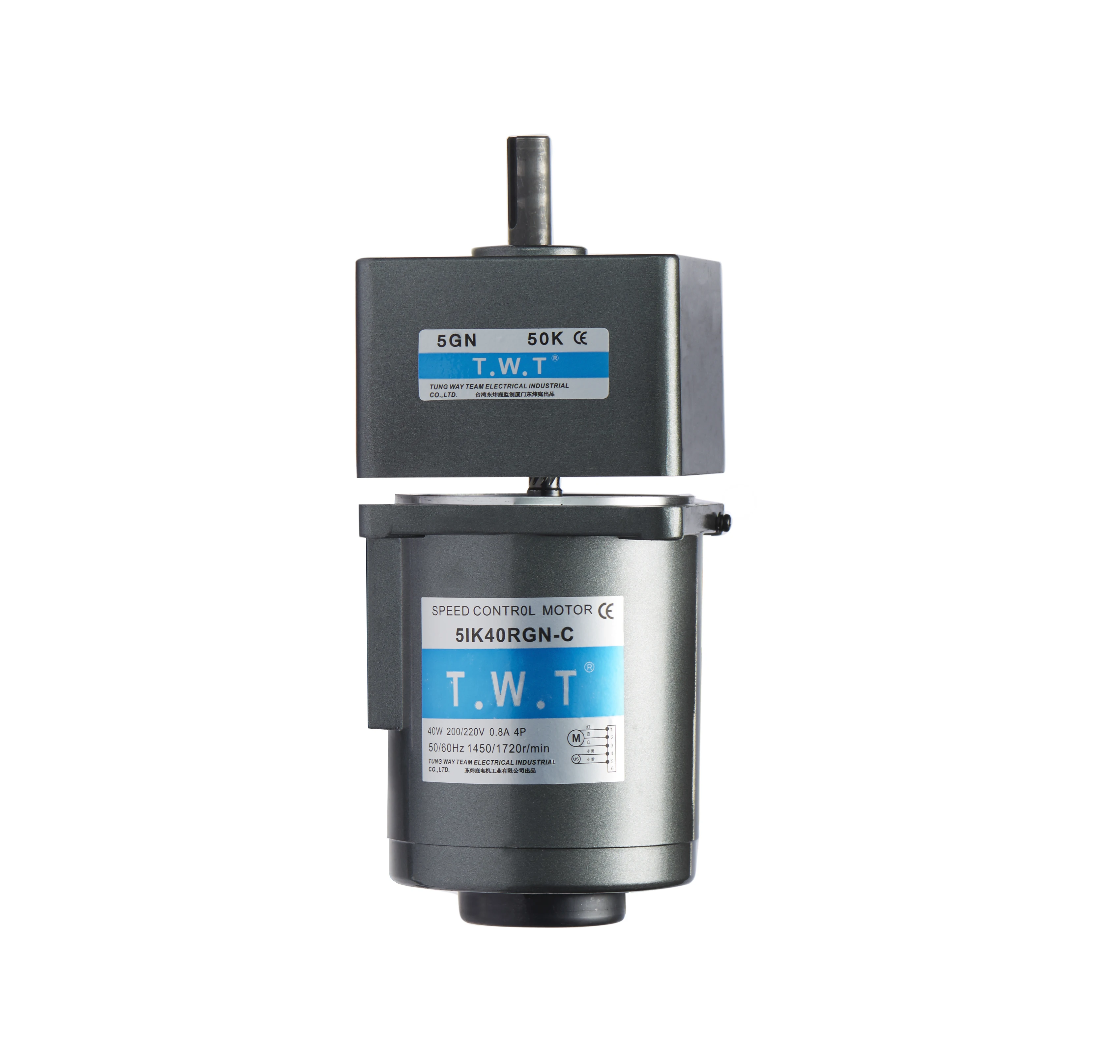 ac  single-phase gear box speed control asynchronous motor price electric control ac