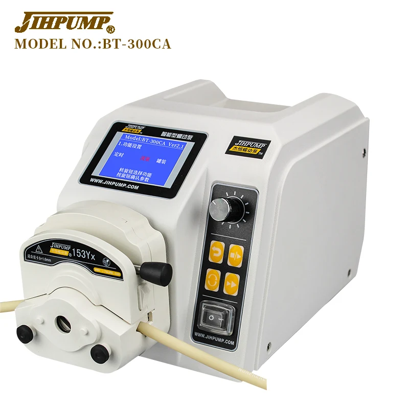 JIHPUMP  rs485 Industrial Peristaltic Pump Dual Multi 2 4 8 Channel Head for Water Liquid Dispensing Dosing
