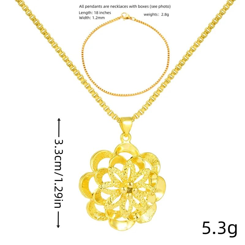 Chinese style personalized necklace ladies 24k gold plated girlfriends necklace jewelry factory multi styles wholesale