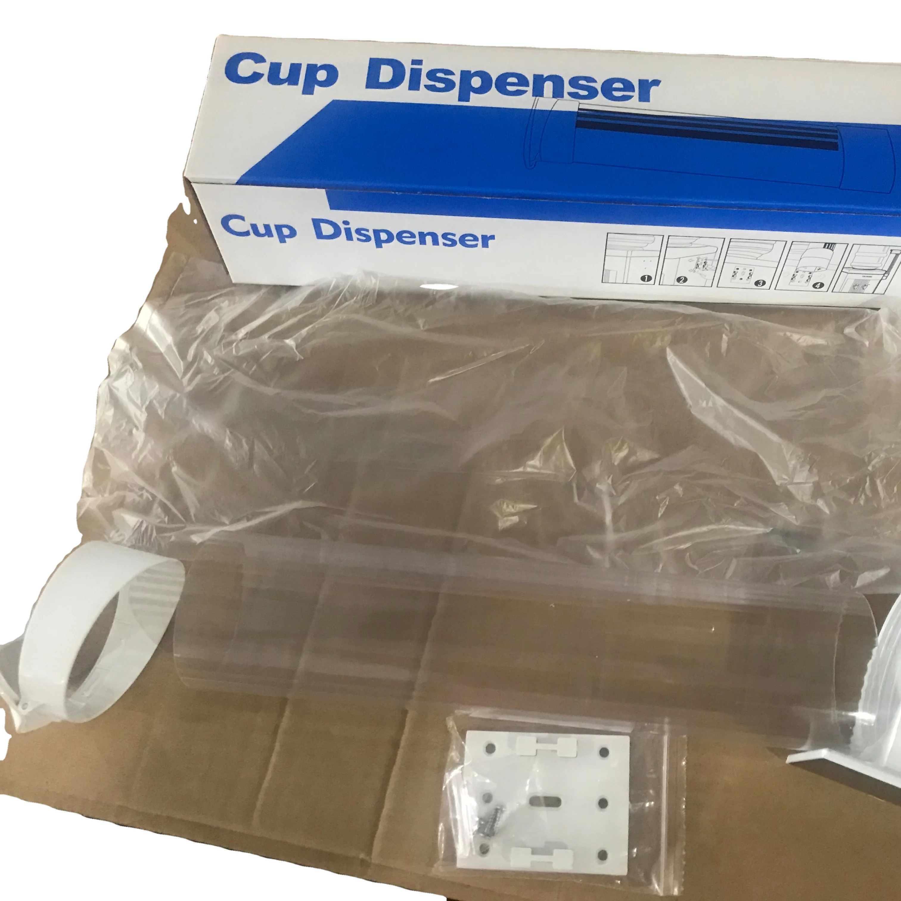 Plastic or paper cup holder dispenser