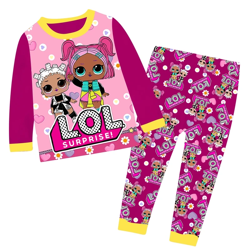 100% хлопковая одежда с принтом в виде маленького малыша комплект одежды для девочки из 2 предметов длинными рукавами футболки и штаны дома отдыха комплекты детей девочек