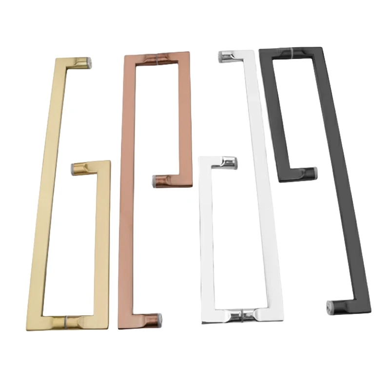 Kensharp Stainless Steel Bathroom Accessories Shower Room Glass Door Handle Wall Holder Safety Handrail Bathroom Grab Bars