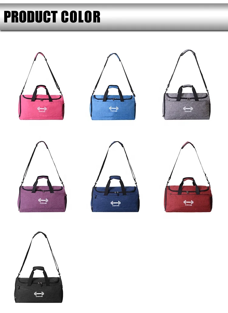 Lightweight Sports Gym Bag Unisex Travel Duffel  Bag Waterproof Training Bag with Shoe Compartment