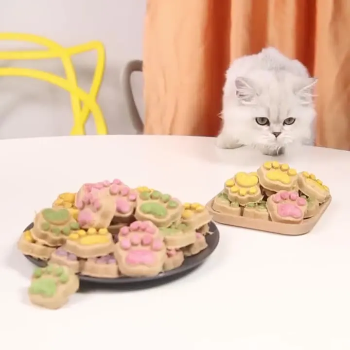 Замороженные закуски для кошек кошачьи когти в форме необработанного кости мяса корм лакомство домашних