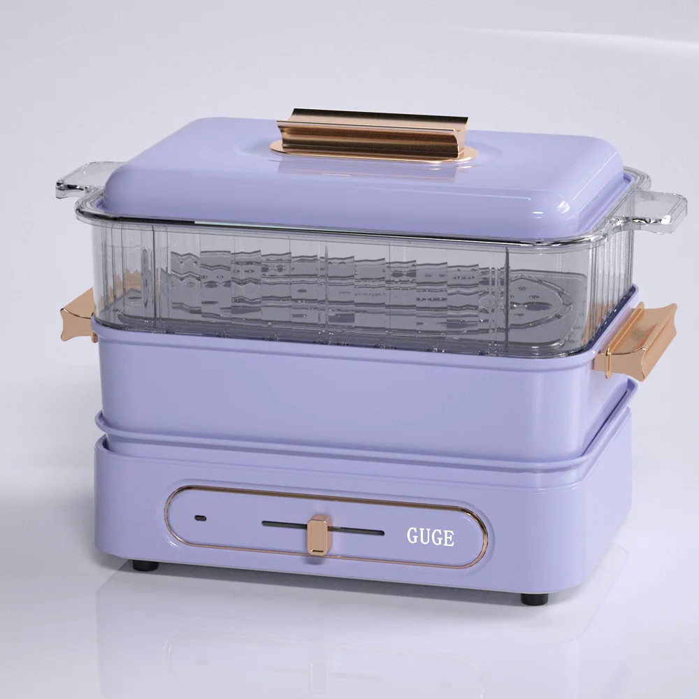 Factory price sale Electrical multi functional heating control smokeless tabletop hotpot BBQ meat