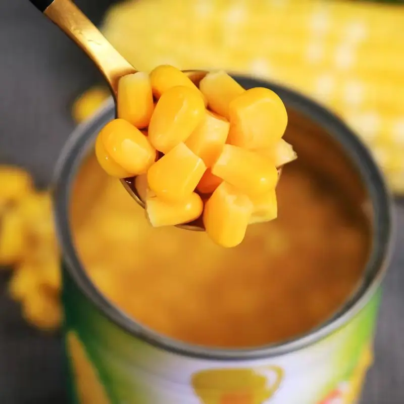 Manufacturer of Canned Sweet Corn Easy Open good taste Sweet Kernel Corn in Can