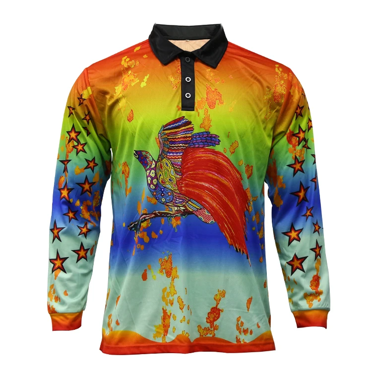 
Wholesale T Shirt Custom Fishing Shirts Healong 100%Polyester Long Sleeve Sublimation Fishing Wear  (62236154565)