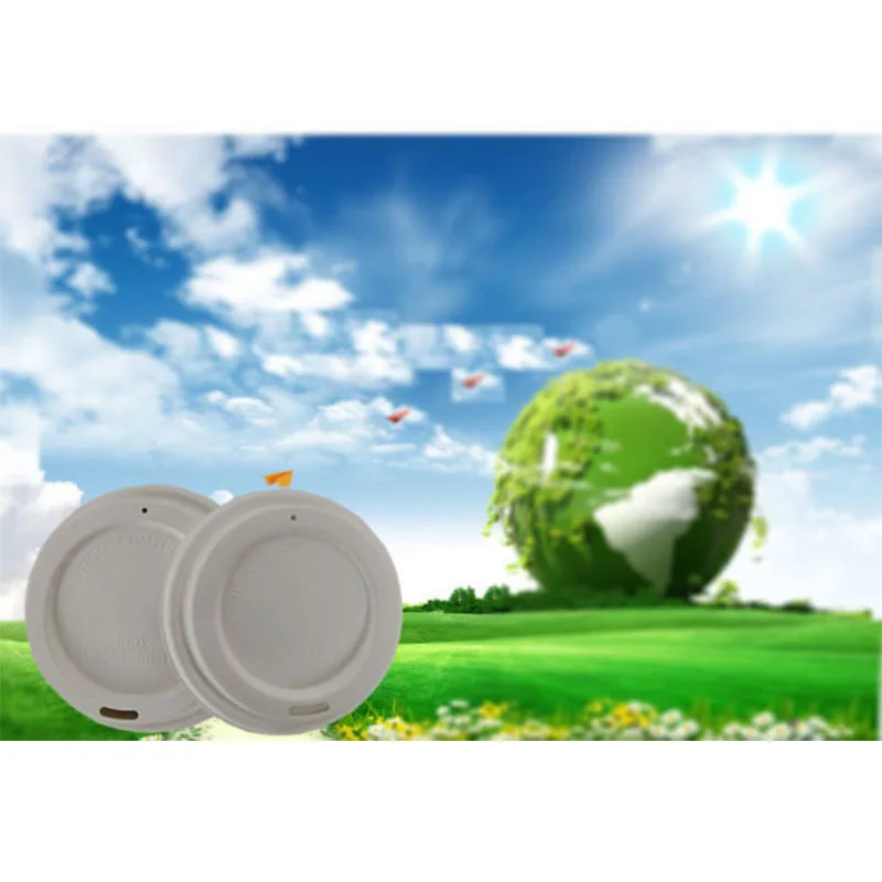 Кофейные бумажные стаканчики с крышкой эко-отбеливатель 100% биоразлагаемый водонепроницаемый сахарный тростник целлюлоза бумага для Кафе Латте от производителя