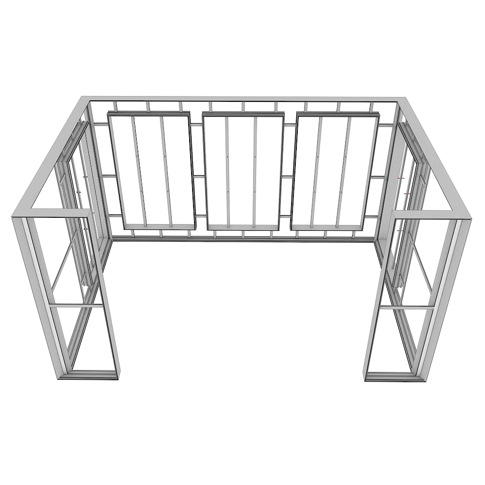 10x20ft Modular Aluminum Exhibition Tension Fabric Portable Advertising LED Lightbox Backdrop Backlit Display Trade Show Booth