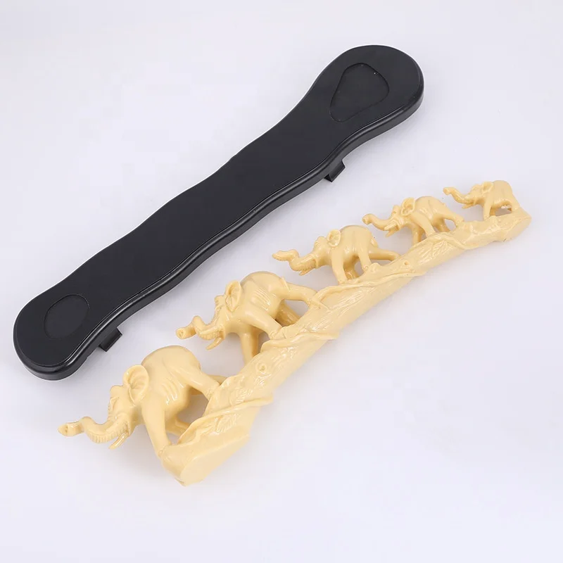 Office Small Home Decorative Sculpture Handicraft Resin Animal Carving Five Blessing Elephant Ivory Sculptures