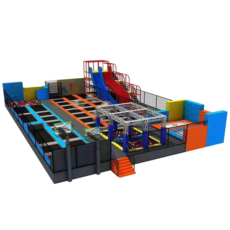 High Quality Trampoline Elastic Bed Amusement Park Indoor Playground Trampoline Park for Children and Adults Fun by Factory Sale