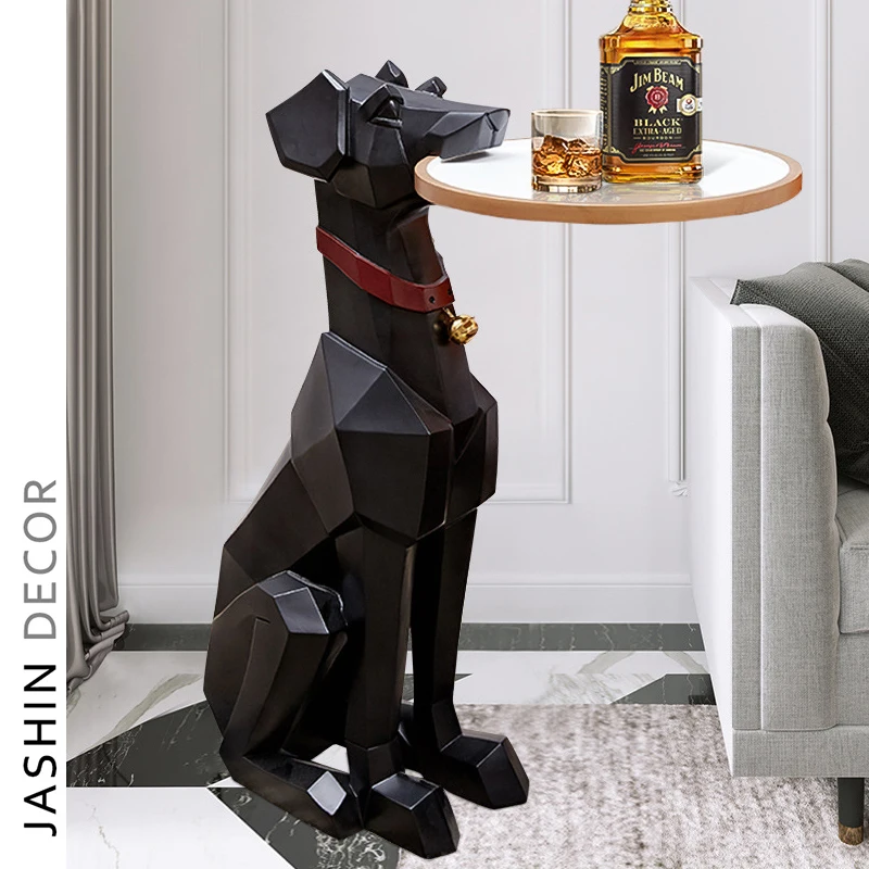 Creative living room decoration large floor dog modern light luxury Nordic home decoration