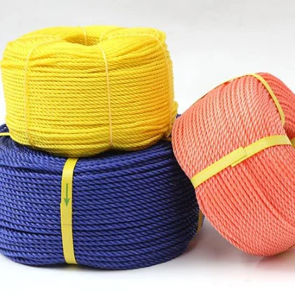 100% чистый материал полиэтиленовая веревка веревку полиэтилена HDPE витой 3 нити упаковка