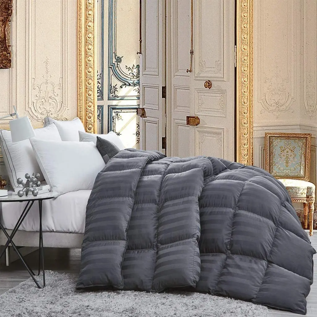 Down comforter king all-season goose down duvet quilted stitching home hotel bedding duvet