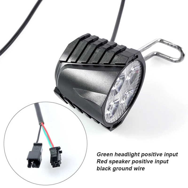 Headlight 48v 60v Waterproof e bike Front Lights LED Light for Bike With Horn