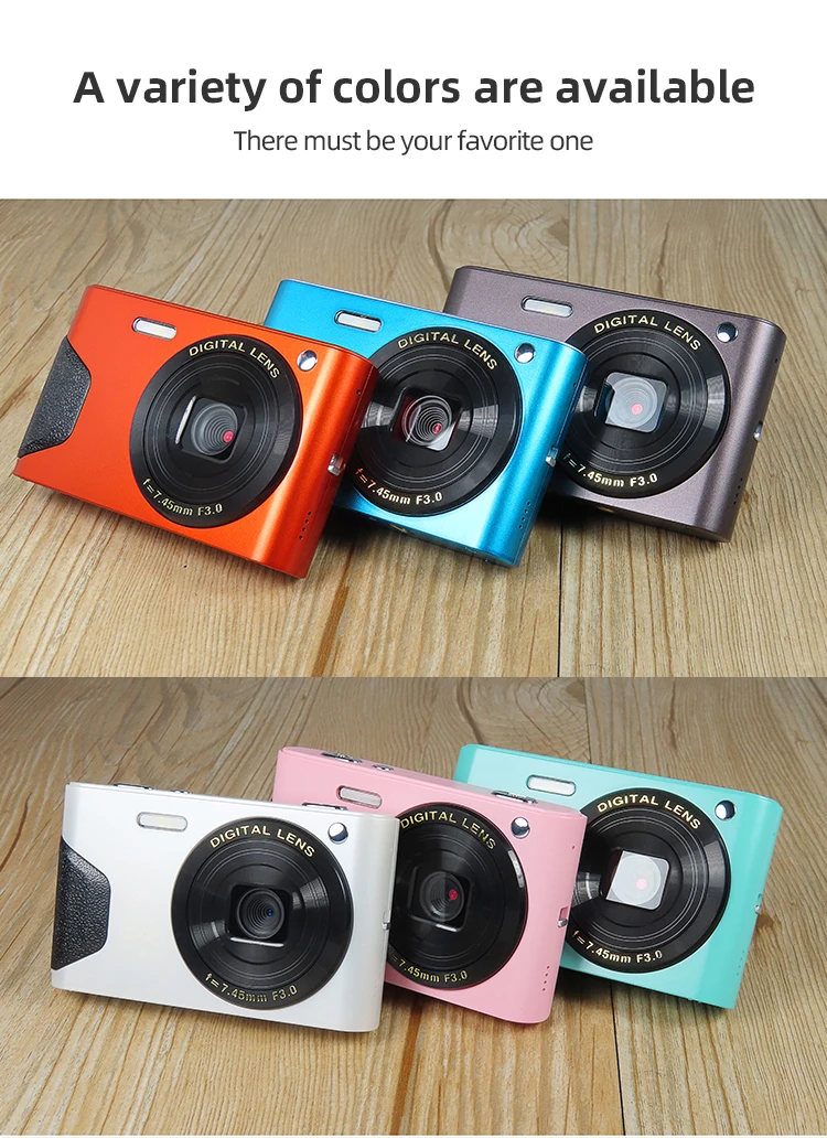 2.7 Inch Rechargeable 30MP Compact Cameras for Teens FHD Children Video Camera Digital Students Cameras