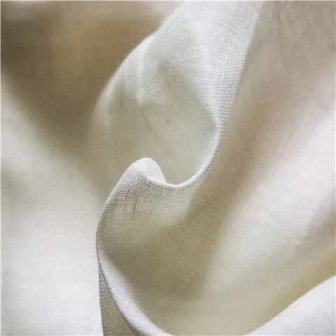 101  PFP and PFD white color linen fabric for printing and dyeing