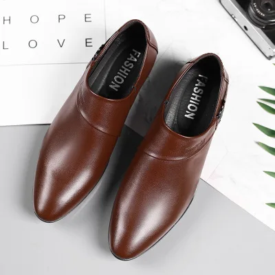 A010 Big size Mens Luxury Wedding Shoes Leather Elegant Business Mens Dress leader Shoes for Men 2021