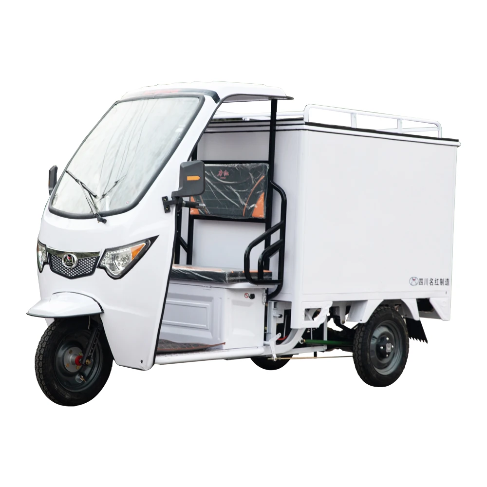 Toodi Three Wheel Electric Mini Scooter Tricycle with Roof for Adult Pink Max Black Green Silver Body Motor Acid Power Battery