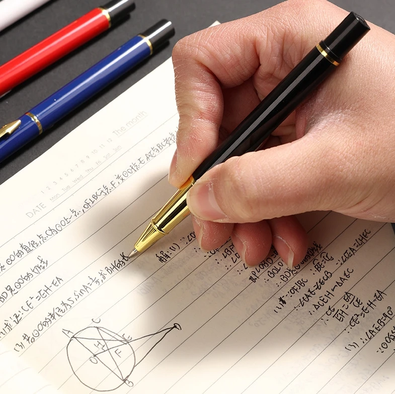 X1030-1 Customized Promotional Branded Luxury Business heavy weight Metal Roller Ball Point Pen with Custom Logo gel ink