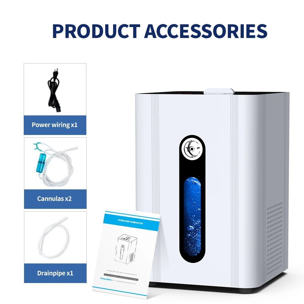 Suyzeko Home Healthcare SPE PEM Hydrogen Gas Generation Machine Hydrogen Water Maker Molecular Hydrogen Gas Inhalator 150ml