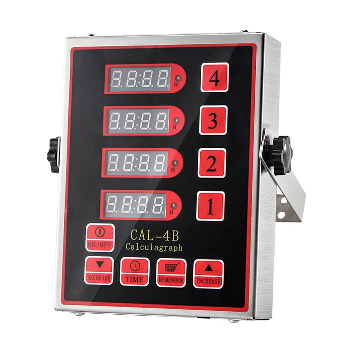 Commercial Kitchen Timer Reminder 4-Channel Stopwatch with New Calculagraph Multi-Channel Testing Equipment