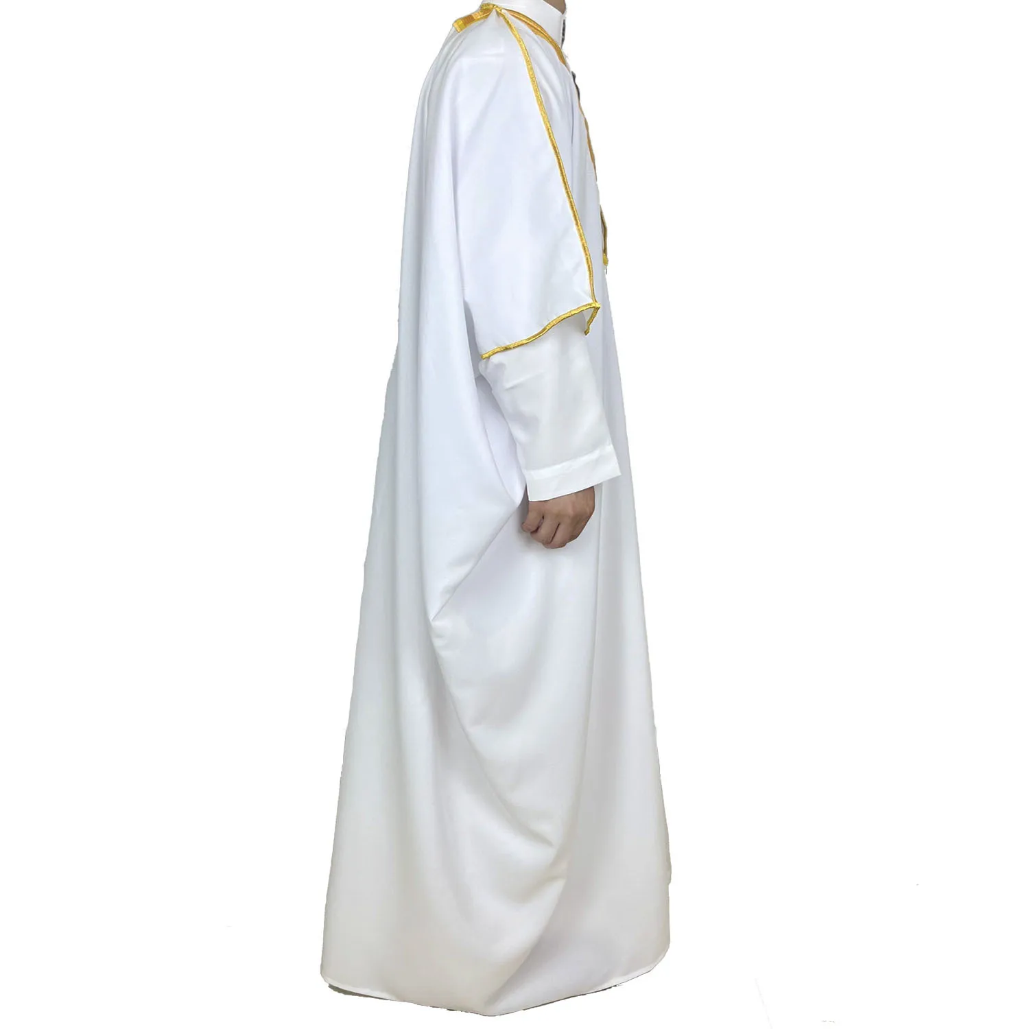 Men Clothing Islamic Embroidered Arabic Muslim Bachelor Speech Dress Cloak Ceremonial Dresses African Jalabiya Qatar Mens Kaftan