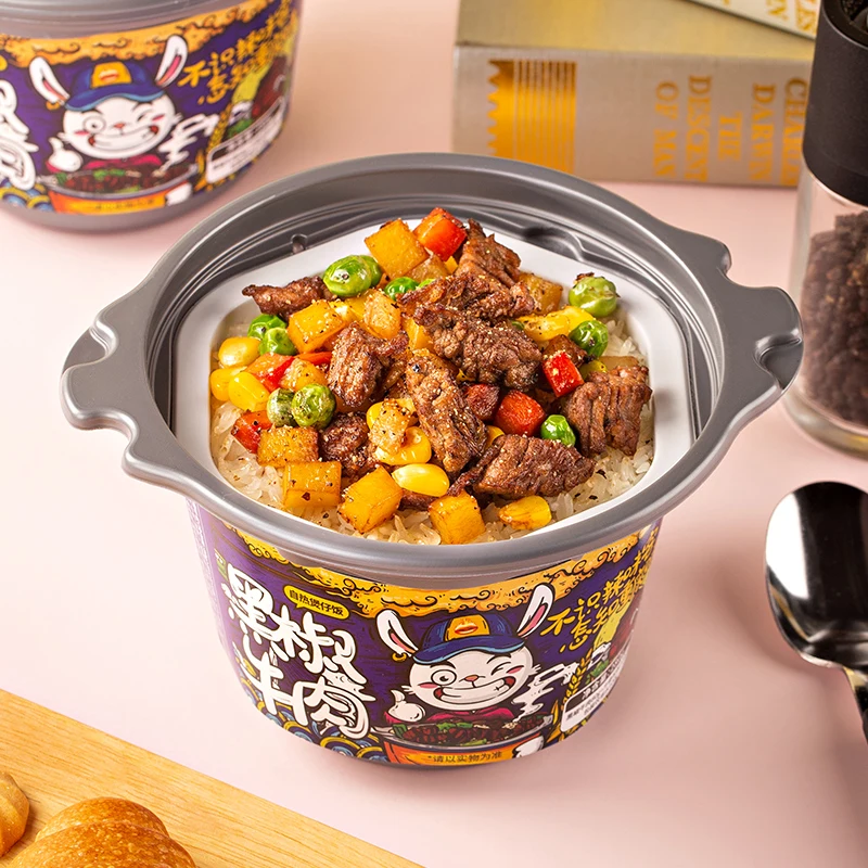 Self heating mini hot pot self-heating rice of single hot pot