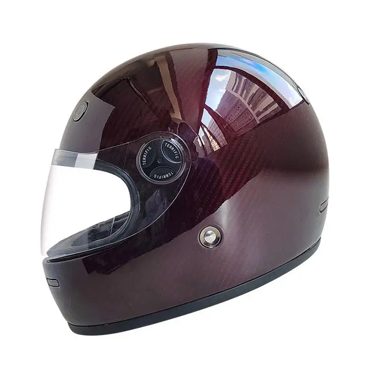 High Quality Racing Full Face Helmet Vintage Scooter Classic Helmet Motorcycle Retro Full Face Helmet
