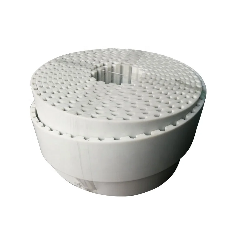 open ended timing belt single side white PU AT5 timing belt