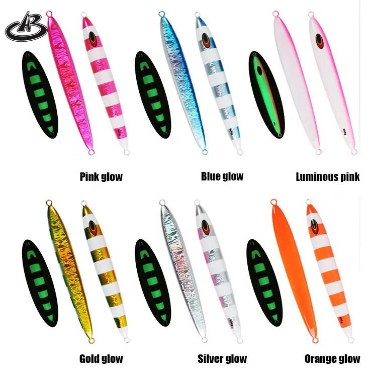 600g 700g Deep Sea Glow Metal Heavy Slow Fall Trolling Jigging Lure Tuna Artificial metal jig Fishing Lure