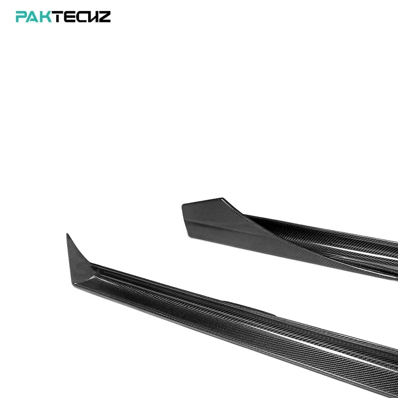 Genuine Paktechz Carbon Fiber Parts Body Kit Side Skirts for Mercedes Benz AMG GT GTS C190 2014-2018