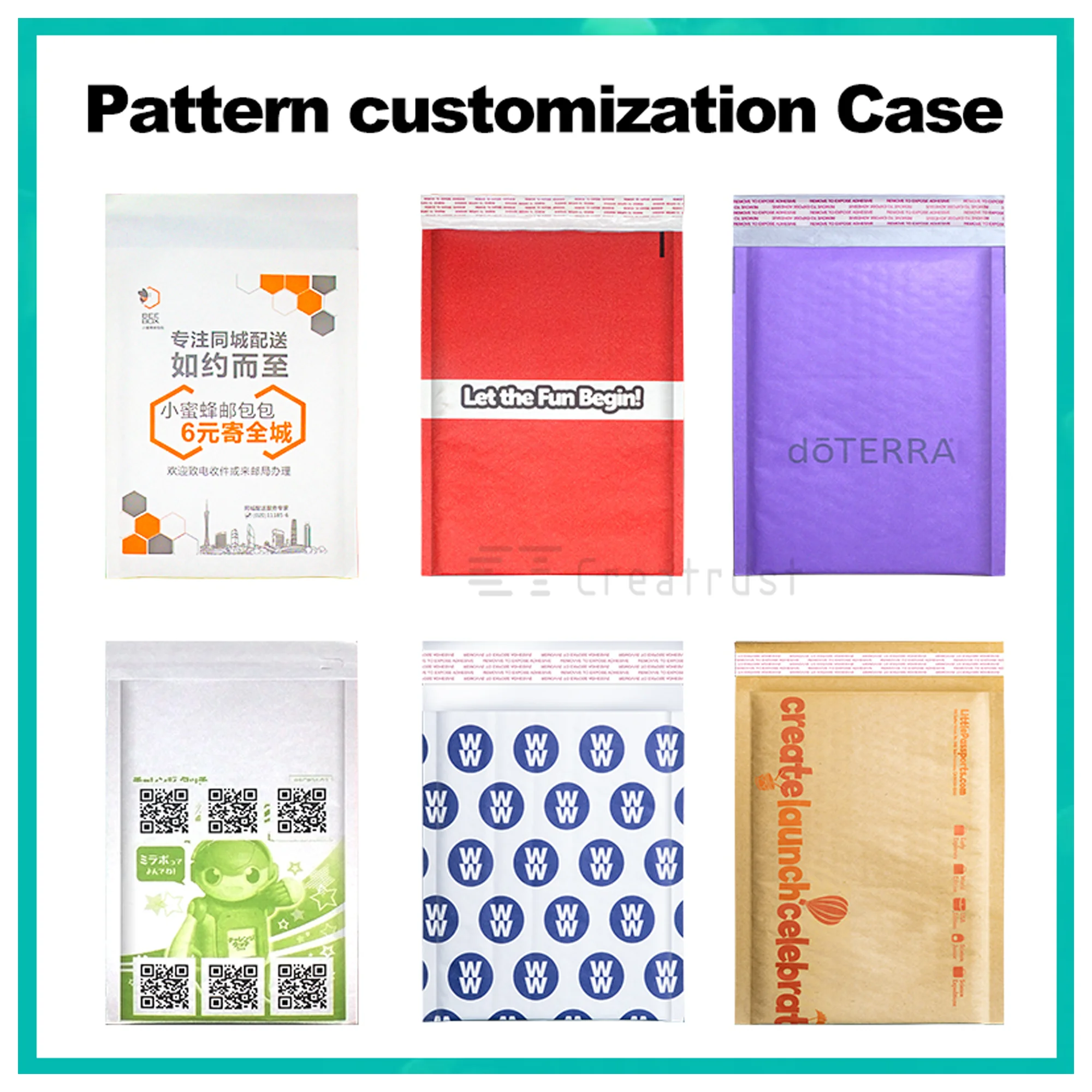 GDCX Custom Yellow Ecofriendly Shipping Envelopes High Quality Padded Bubble 4x8 6x9 10x15 Package Bag Kraft Bubble Mailer