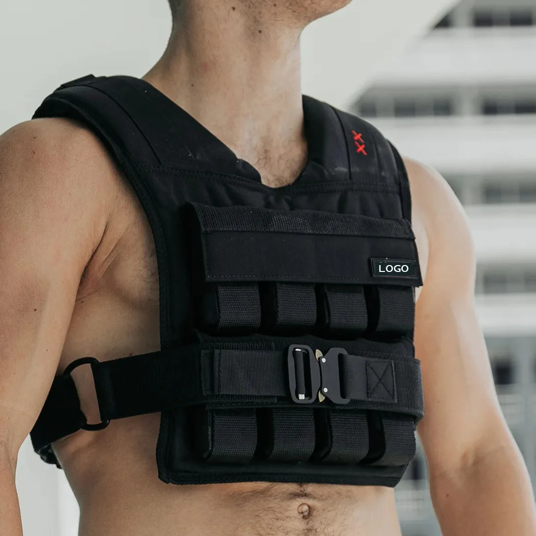 Strength Training Fitness Weighted Vest High Quality Home Gym Outdoor Running Tactical Training Adjustable Weight Vests