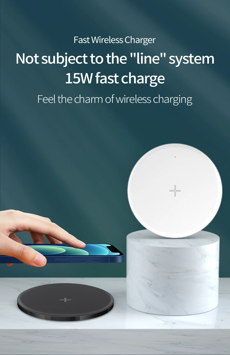 5W 15W Qi Fast  wireless charging dock wireless phone charger wireless charger