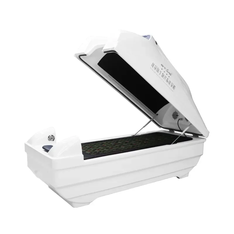 Full Body Spectrum Phototherapy Infrared Graphene Ozone PEMF Massage Spa Steam Capsule Sauna Bed Beauty Machine