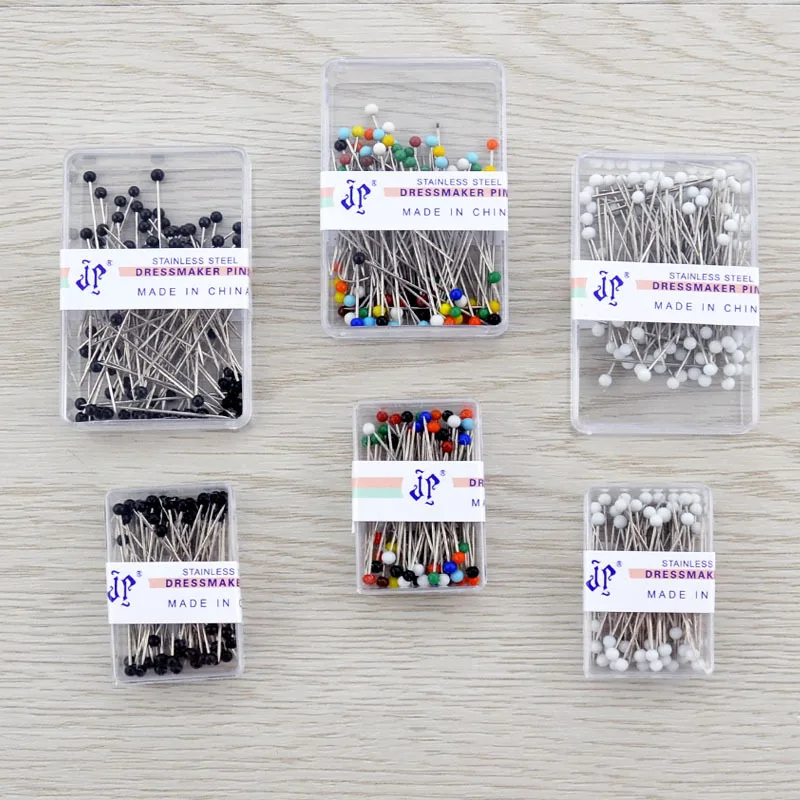 Quilting pins for Dressmaker or DIY Decoration Sewing pins 50pcs 100pc Colored Glass Ball Head sewing Straight pins