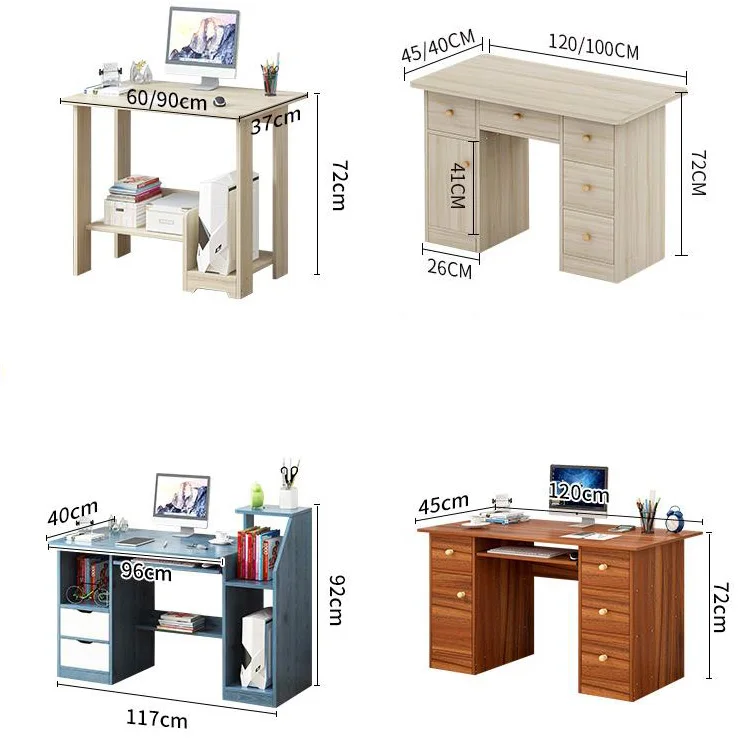 Large Size Multi Colors Desktop Computer Desk Student Study Desk Bedroom Office Desk