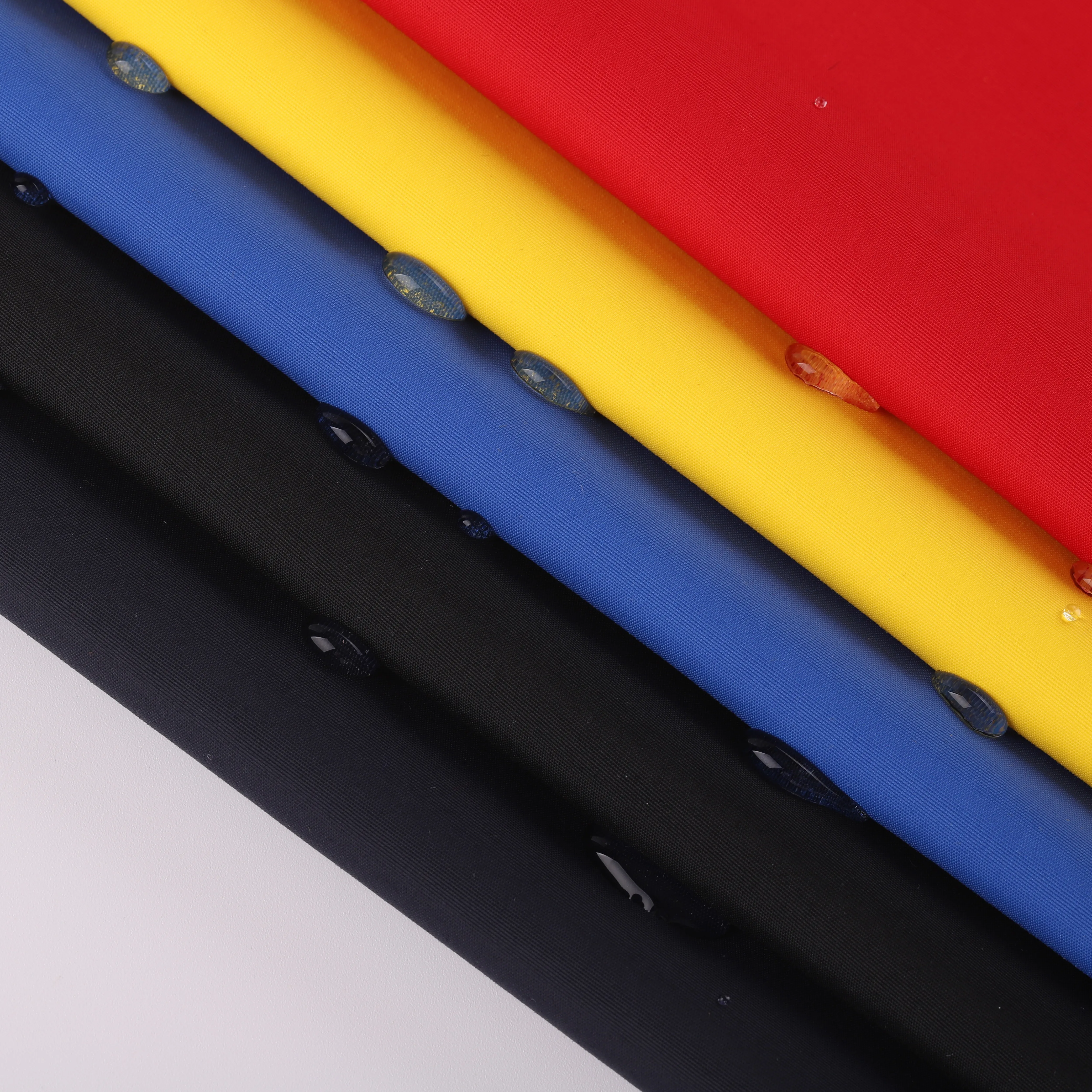 Custom Color&print 196T/228T/350T Plain Nylon Taslon Fabric with Waterproof and Pu Coating Used for Jacket