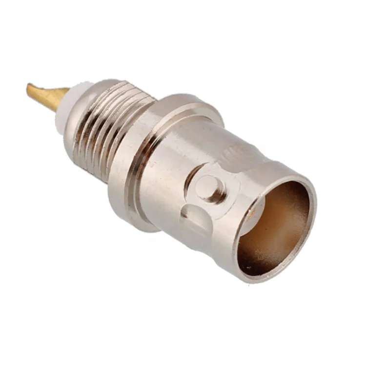 High quality full brass RF Coaxial BNC female connector with washer and nut