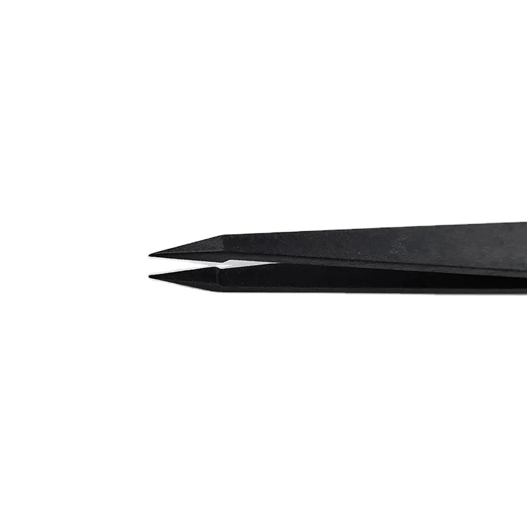 Hand Repair Tools Factory Cleanroom Lab Use Electric Antistatic ESD Conductive Plastic Tweezers