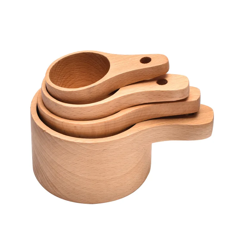 Spoon Measuring  Coffee Beans Ground Beans or Tea Wooden Coffee Scoop