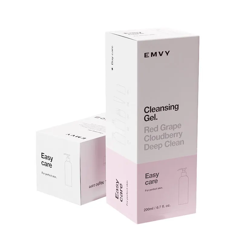 Customized Package Fancy Cosmetic Reverse Tuck Folding Carton Paper Packaging Product Box For Perfume Essence Oil Bottle