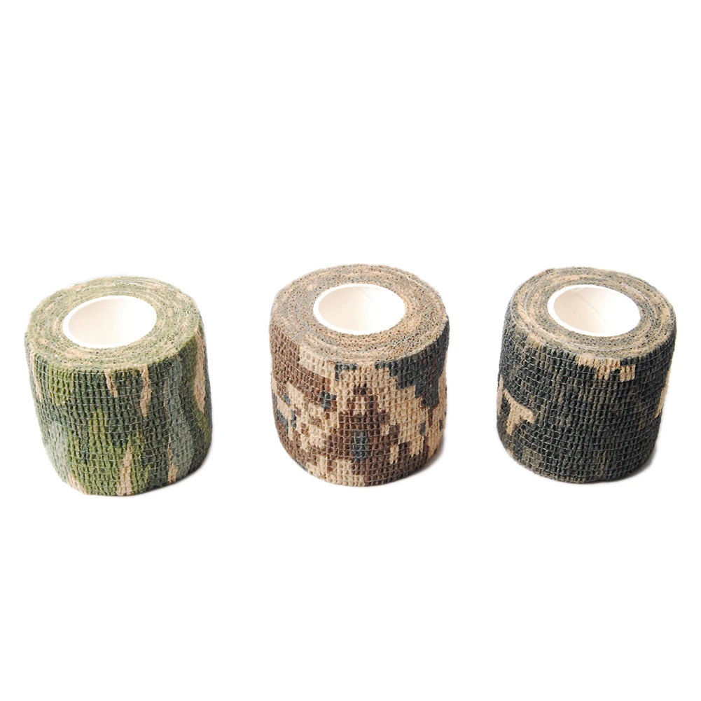 Camouflage Tape Self Adhesive Stealth Camo Tapes Bike Hunting Disguise Bandage Camping Outdoor Accessories