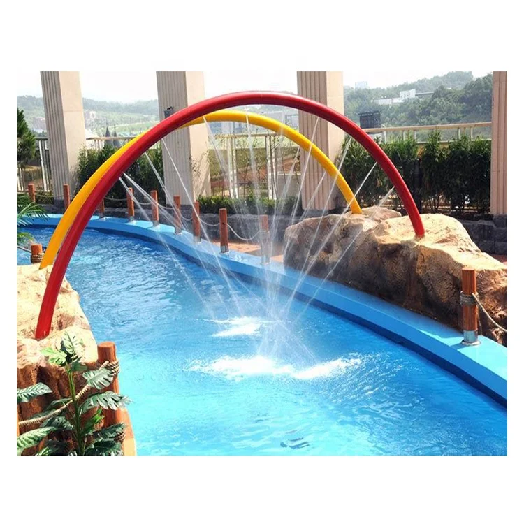 Water Park Kids Play Rainbow Bridge Spa Pool Outdoor Water Play Equipment