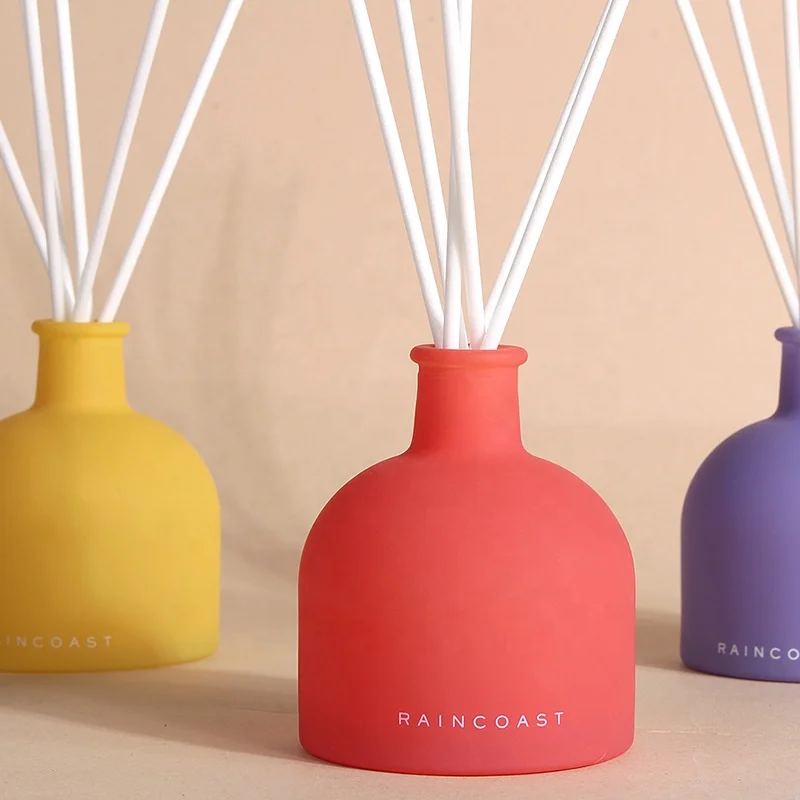 Аромадиффузор RAINCOAST, 70 мл, конфетного цвета, индивидуальный, Матовый круглый стеклянный роскошный аромадиффузор