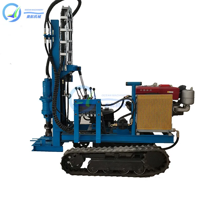 Factory Price Hydraulic Crawler Mounted DTH drilling Rig Diesel Engine Water Well Drilling Rig Borehole Machinery