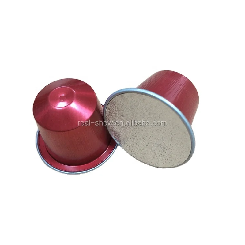 Aluminum coffee capsules/pods with seal lids