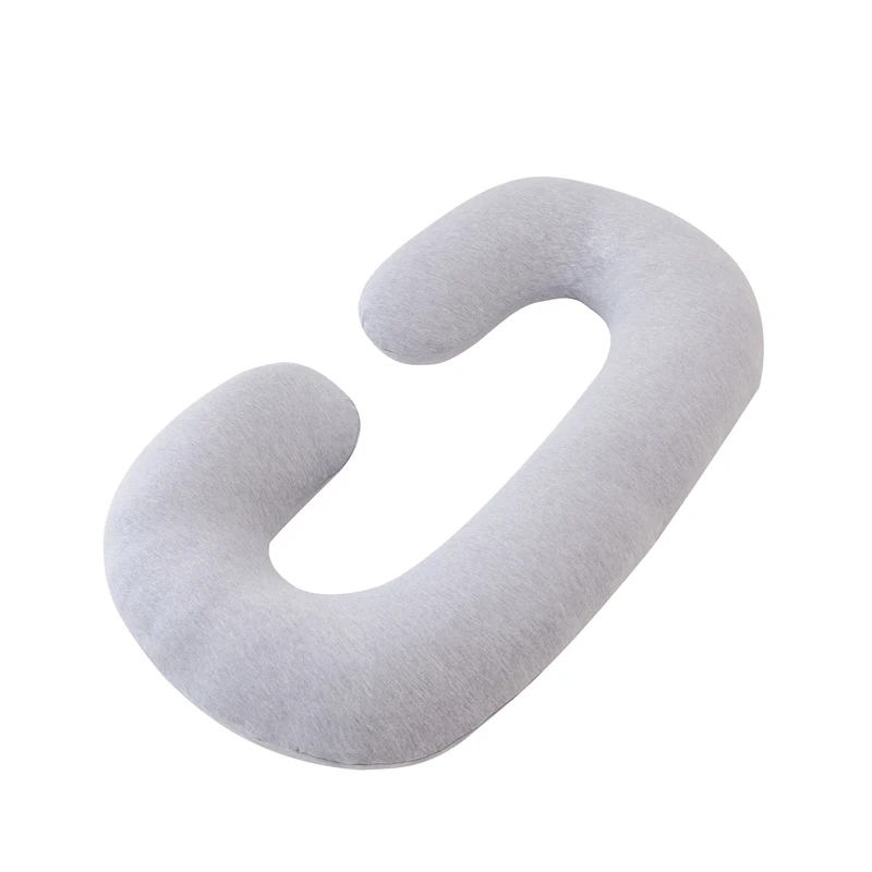 SUNNUO New Custom Full Body C Shaped Multi-color Washable Maternity Nursing Pregnancy Pillow With Removable Cotton Cover