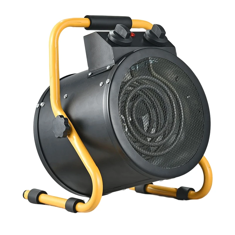 Low noise fast heating industrial automatic Portable Waterproof 304 pipe 3kw 220v Warm Air Blower Electric Fan Heaters